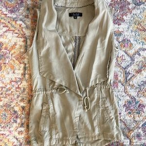 Beige Sleeveless Jacket